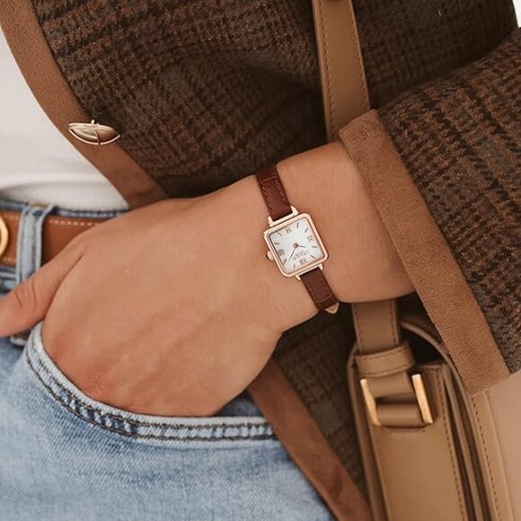 Lola Rose Petite Brown Leather Strap Watch - Never used! - Picture 2 of 12